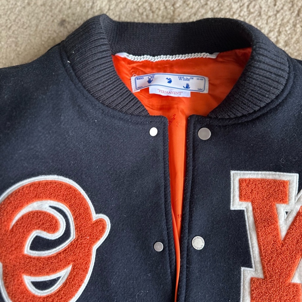 Off-White Patchwork Varsity Letterman Jacket - image 6
